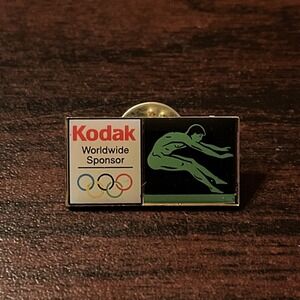 Vintage Kodak Worldwide‎ Sponsor Athens Greece Olympics Lapel Hat Pin